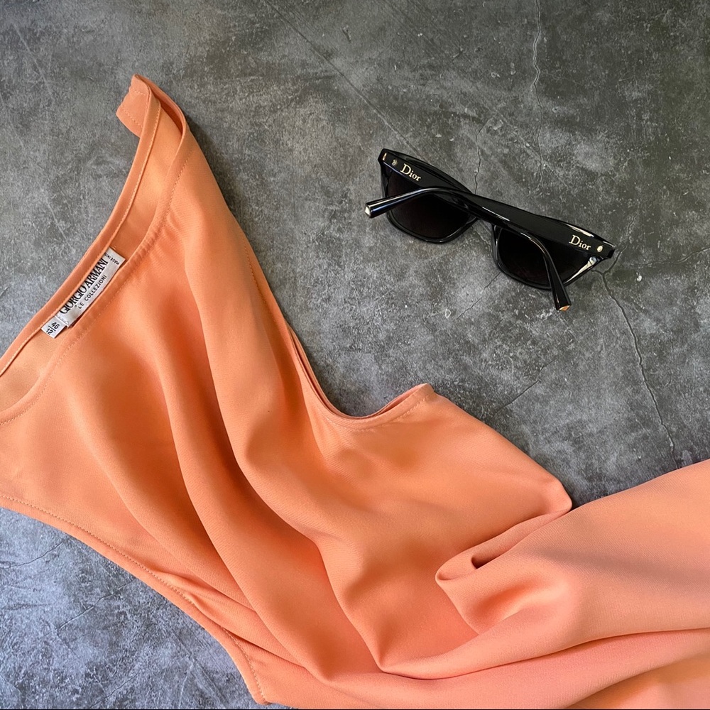 GIORGIO ARMANI Le Collezoni Orange Sherbert tank